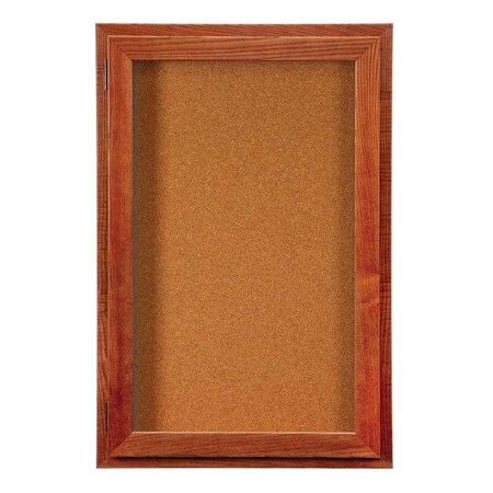United Visual Products Outdoor Enclosed Combo Board, 42"x32", Wht Frame/Wht Porc & Medium Grey UVCB4232ODW-WHTPORC-MEDGRY